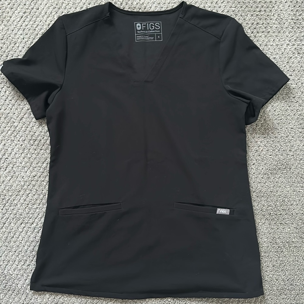 Fig Casma Three-pocket scrub top